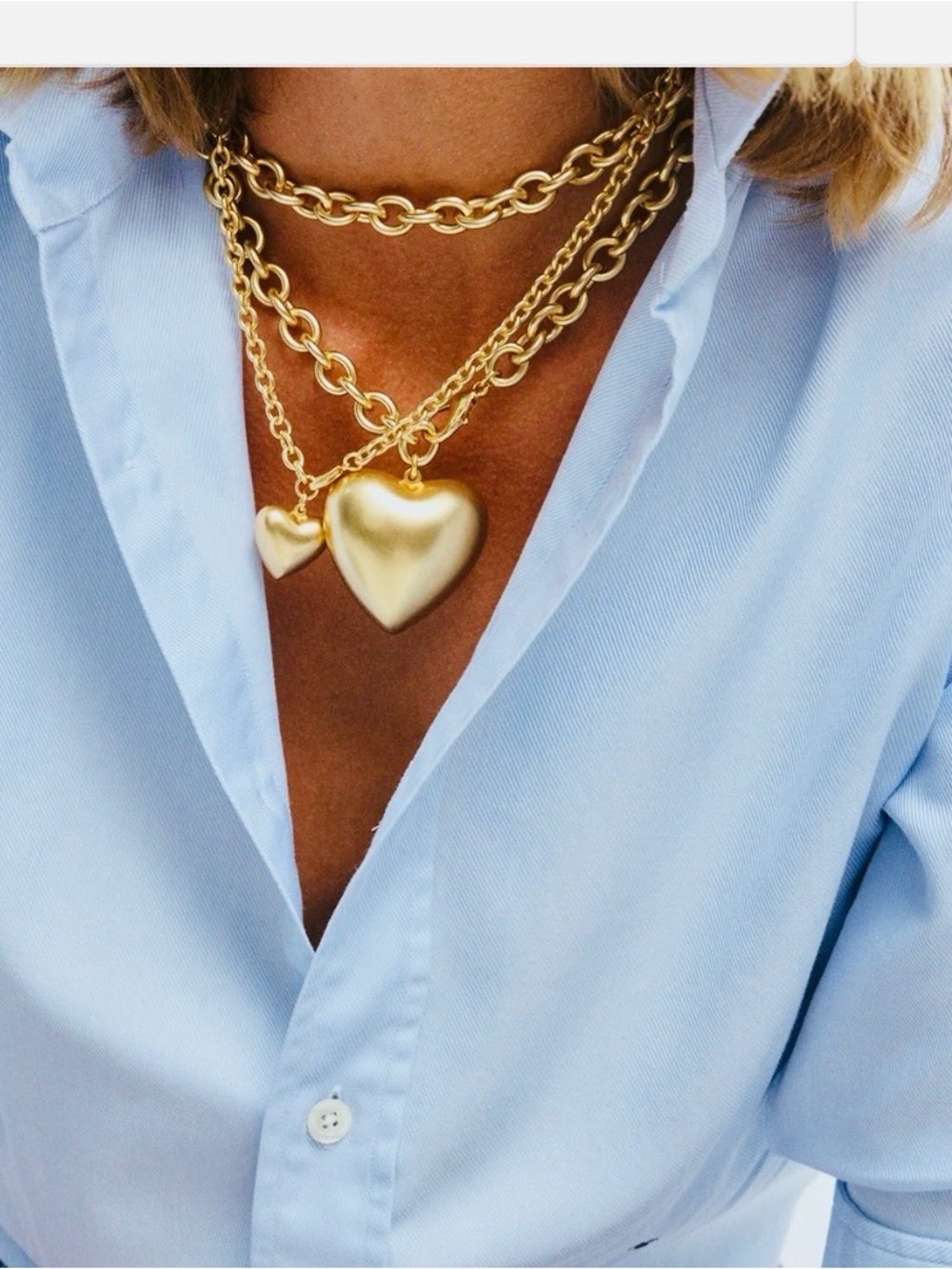 Roxanne Assouline mini puffy heart necklace, NWOT